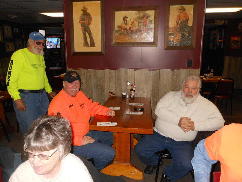 Duane and Klem are holding down the fort at the kids' table.