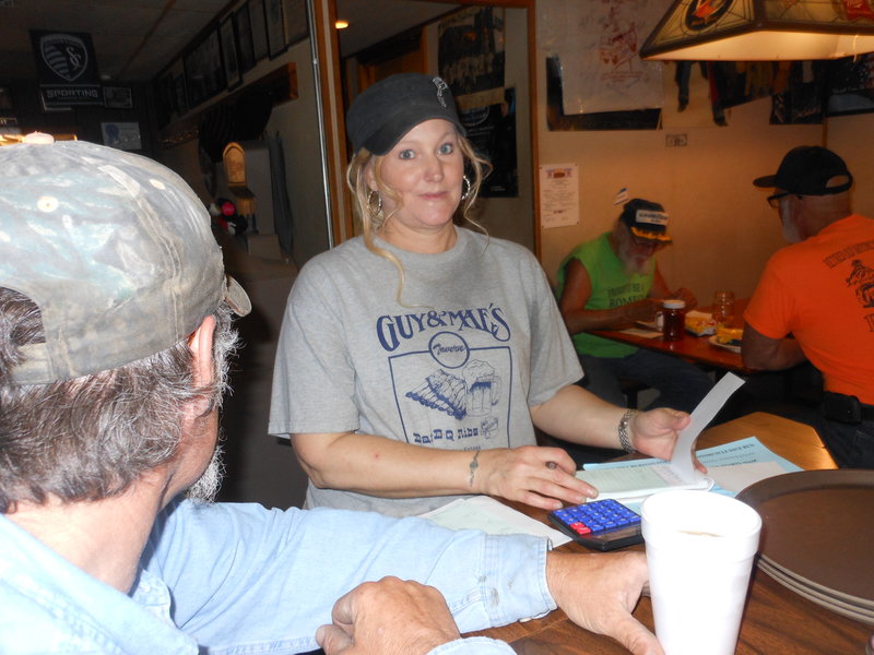 This is one of the two servers who got 60 of us in and out in about an hour.  Thank you ladies.