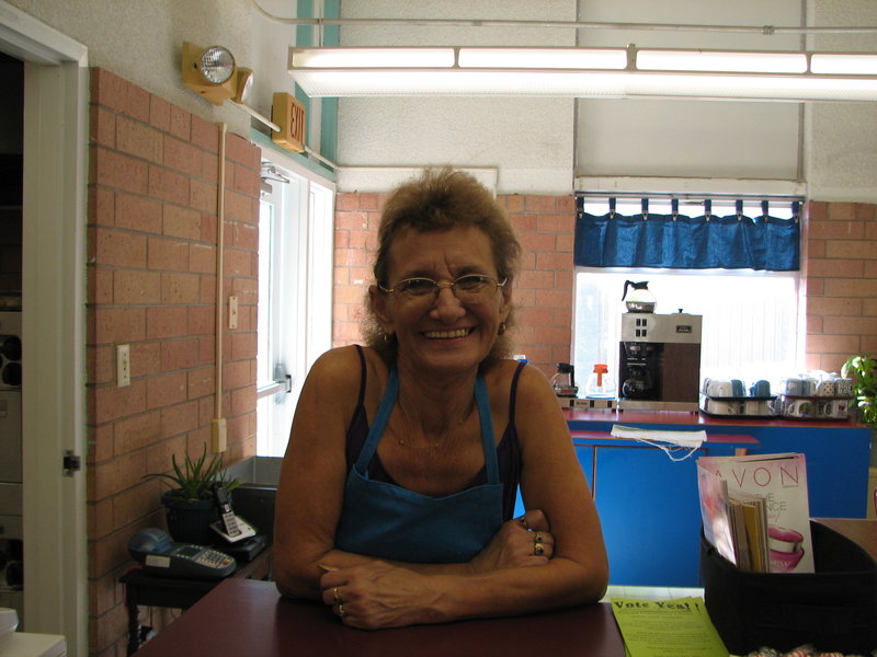 and here's Rhonda, the co-owner