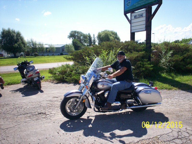 Can't wipe the grin off a biker's face on a day like this!