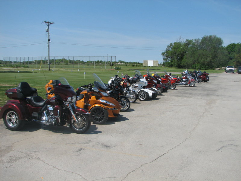13 bikes - 8 trikes and 5 two-wheelers