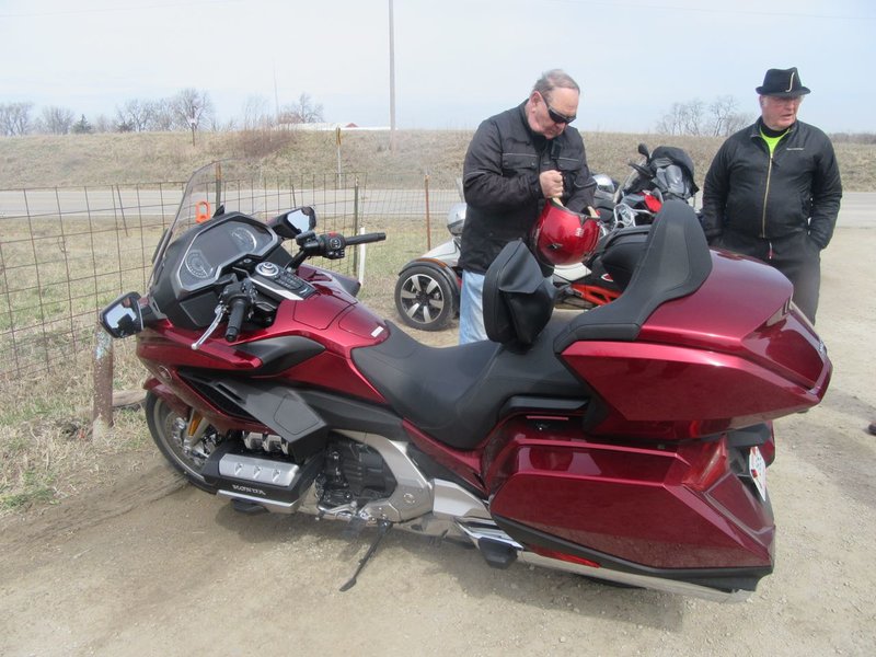 OUR FIRST NEW 2018 GOLD WING.  I THINK DON IS DROOLING.