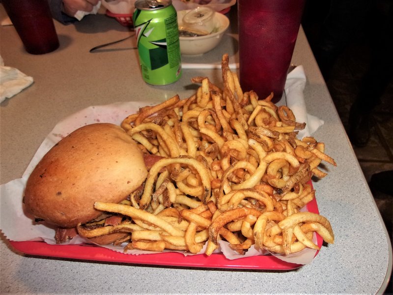 YIKES!! It looks like they gave me a burger with my fries.