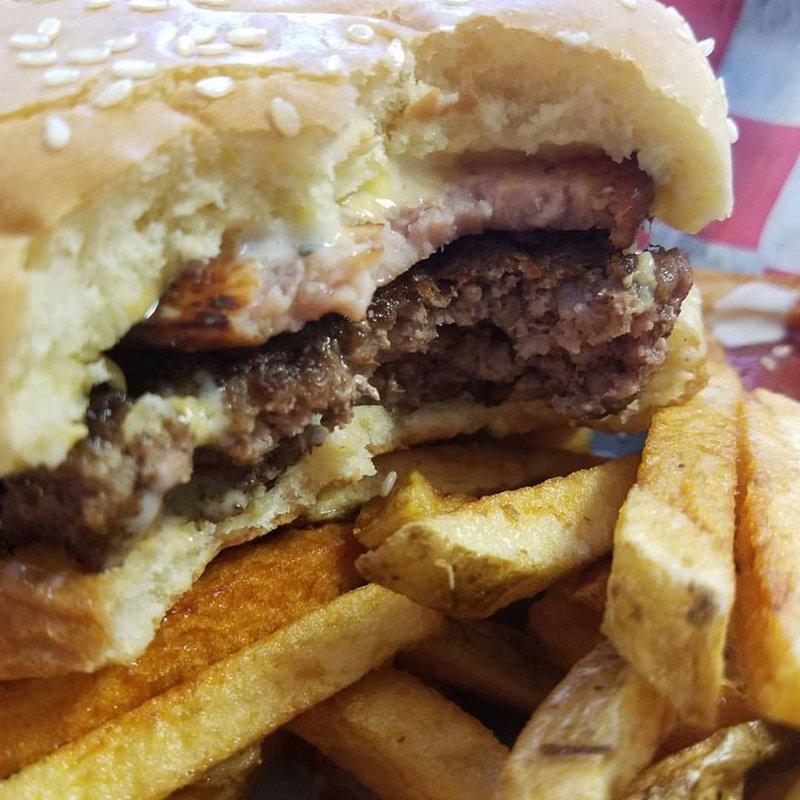 THIS IS A SAMPLE OF THEIR BURGER SELECTION.