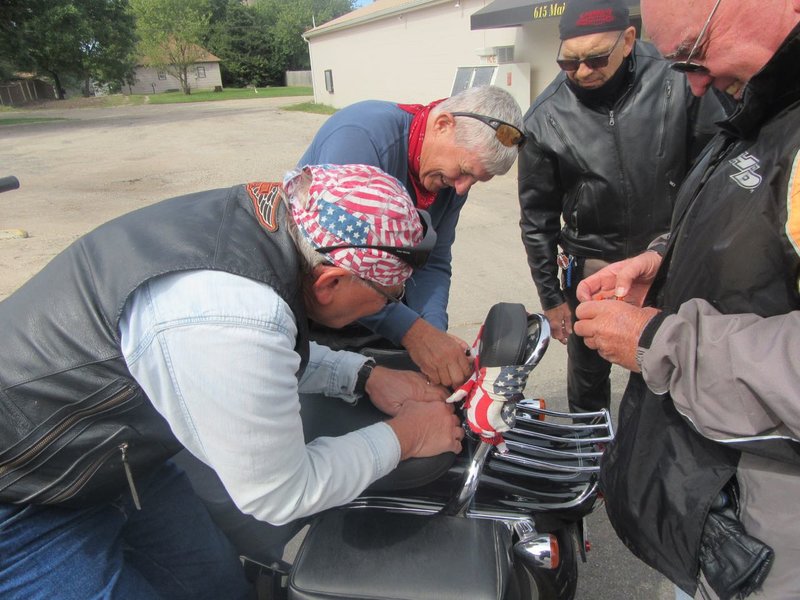 TAKES A LOT OF TOOLS AND MECHANICS TO GET HOME IF YOU RIDE A HARLEY! OH, AND A AAA CARD COMES IN PRETTY HANDY TOO!  DID YOU MAKE IT HOME TODAY BERNIE?