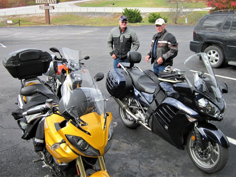 Harv's new (to him) low miles Concours and Steve's Triumph