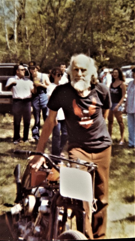 Old scanned photo (b/4 digital).  Everyone cheered even if he didn't make it over the hill