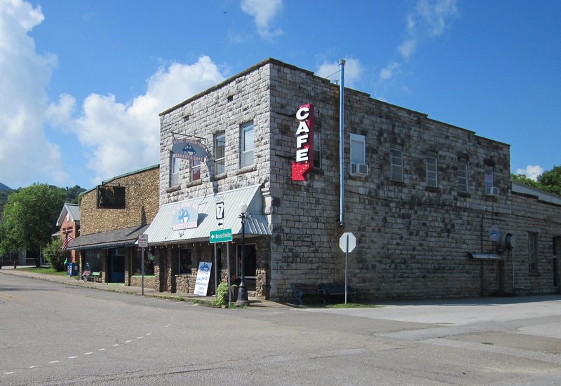 The "other" cafe  cattycorner from Ozark