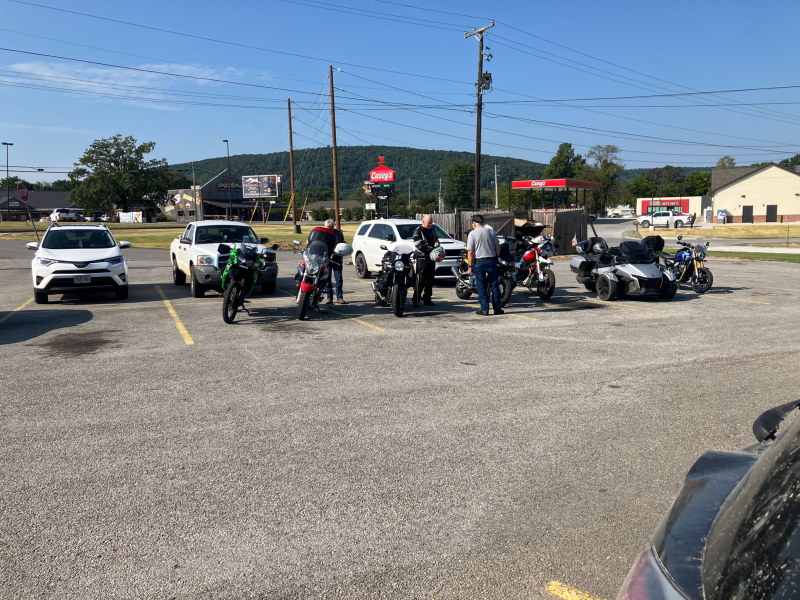 Seven riders seven bikes. We had a great time today.