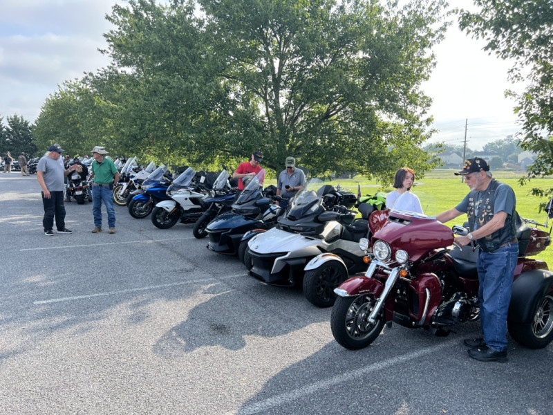 Gathering at the VFW in Berryville