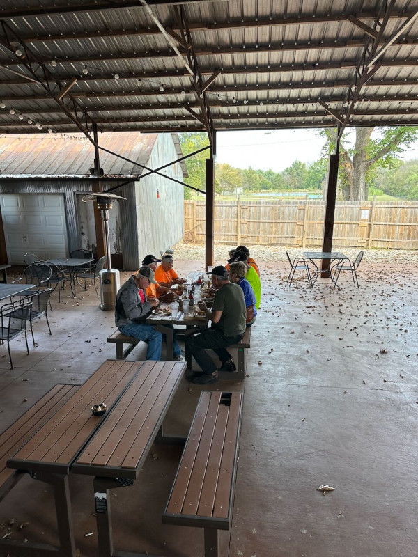 ONCE THIS GROUP'S MANNERS IMPROVE WE'LL LET THEM BACK INSIDE TO EAT WITH THE REST OF THE GROUP!