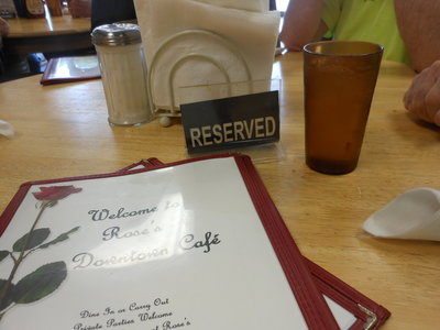 How about that! Pretty high class for a bunch of motorcycle jocks! "Reserved"!!