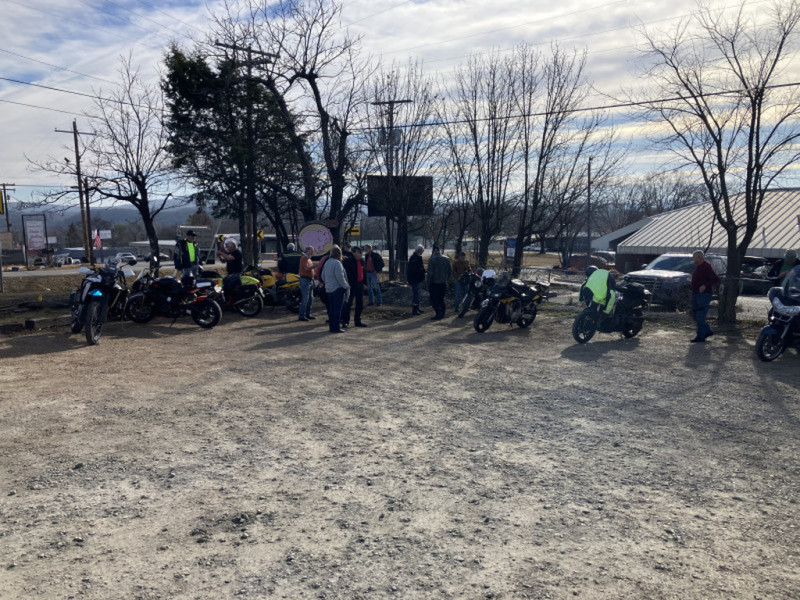 We occupied one whole corner of the parking lot. We had a darn nice turnout.