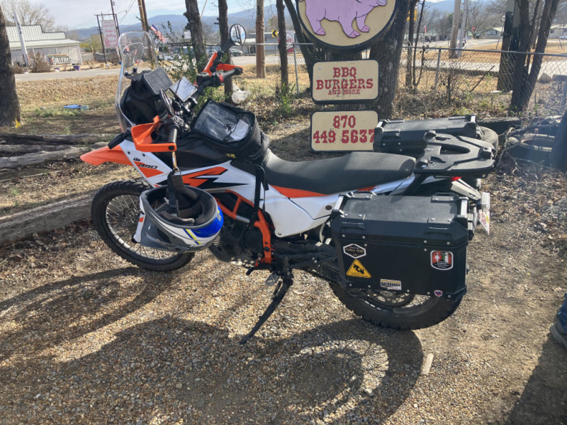 Jim’s KTM 390. Nice looking bike.