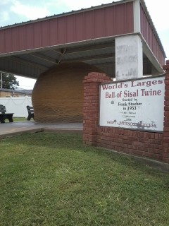 Worlds largest ball of twine in Cawker City, Kansas