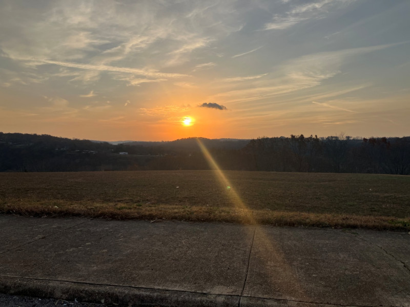 Beautiful 7:15am sunrise over Cotter Arkansas to start our RTE event
