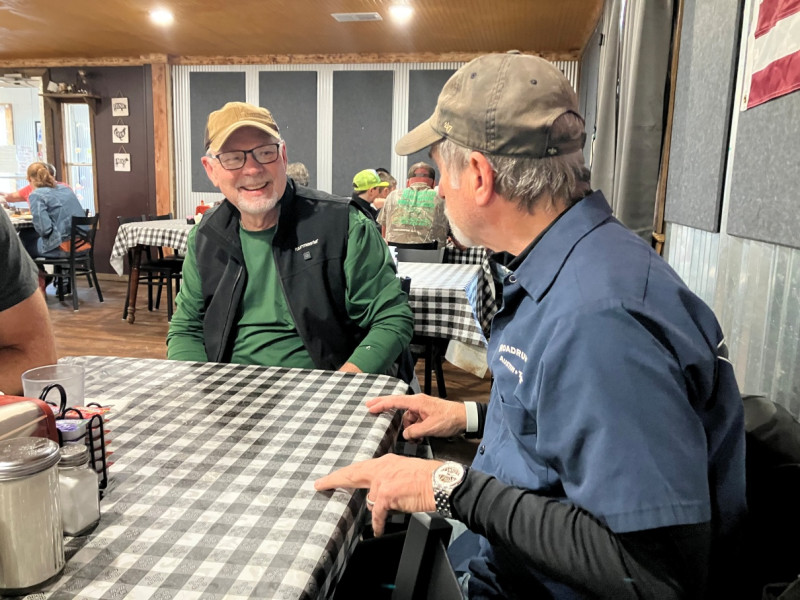 Glenn and John having a nice conversation.