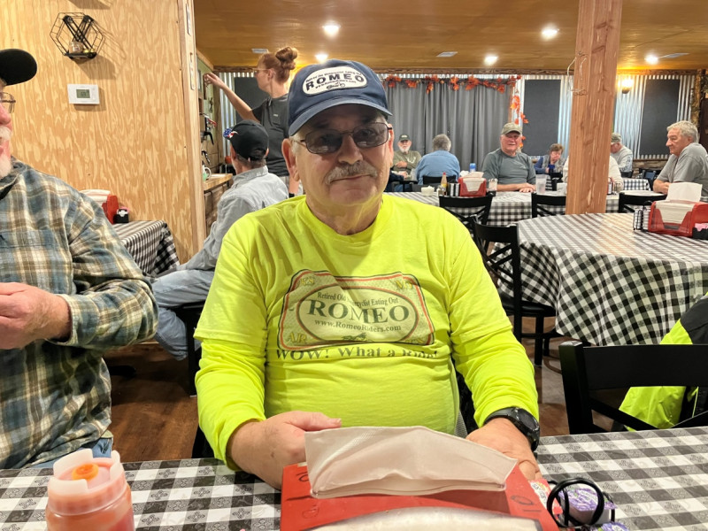 I had a nice conversation with Don. He really enjoyed his cruise. He reads lots of books too. Smart man !!