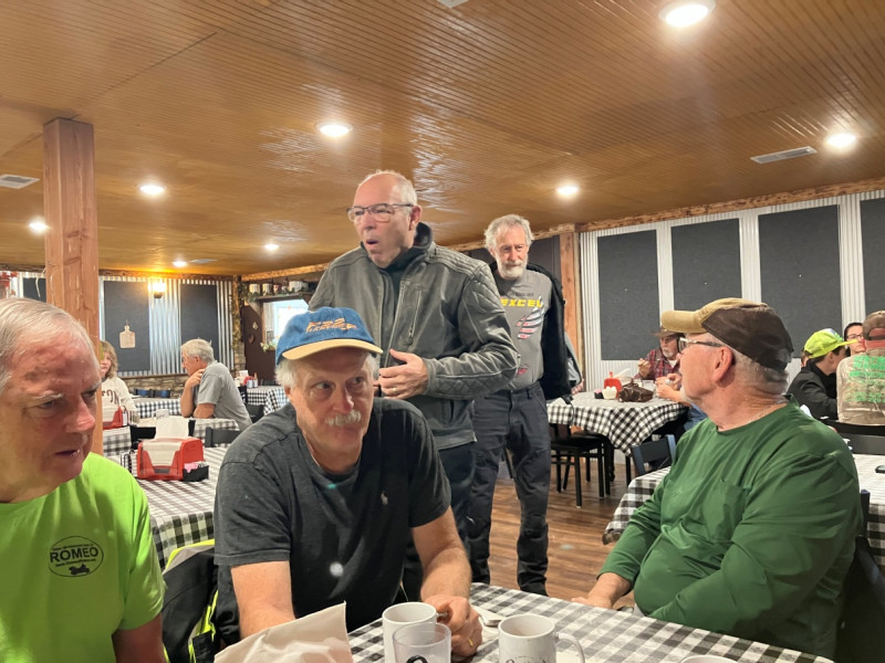 Steve, Fred, Mike, Jim and Glenn. Mike and Jim just arrived. Mike was yodeling when he walked in. Very unexpected.