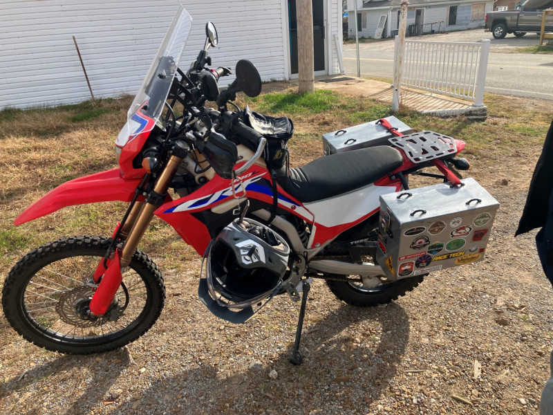 Jim’s Honda CRF 300. That man has nice <br />off-road Bikes.