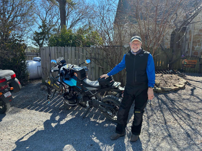 Mr. Glenn Brouwer. We had a great ride on our dual sports after lunch. Great trails Glenn. I’ve never seen my KLR dirty.