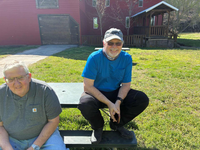 Mike and Glen chilling in the sun. I will find Mike’s last name and document it ! May just call him Mike #4.