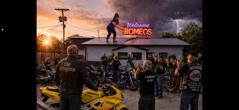 Thank you Brendas for the beautiful neon sign. You guys have really been stepping up for the ROMEOS. We do love you guys. Thank you too Mike Rowland. Great AI work buddy.