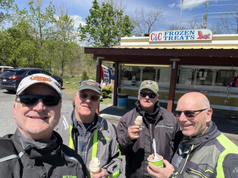 Of course, every good ride ends with ICE CREAM