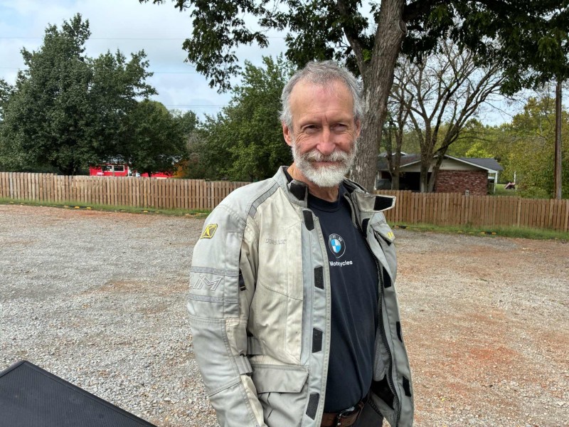 Mr. Jim Eickman just as happy and content as always.  I sure missed riding off-road with you and the others today.