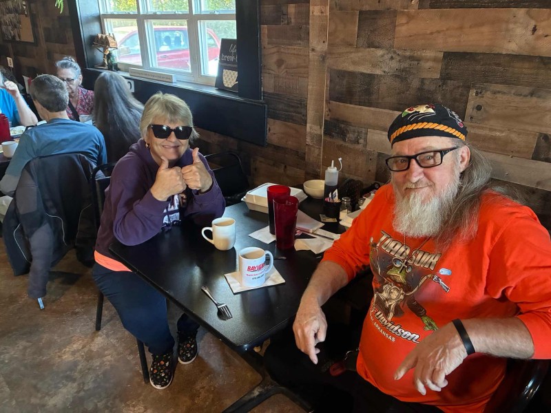 And here they are. M&amp;M. Matt and Maggie Poggendick.  Thanks for joining us. If you noticed the way Matt rocketed out of Brenda’s today in his 710 HP Ram SUV .. I’d venture to bet that he had the three escapees in the back. Real inconspicuous getaway. You left tire rubber marks past McDonald's !
