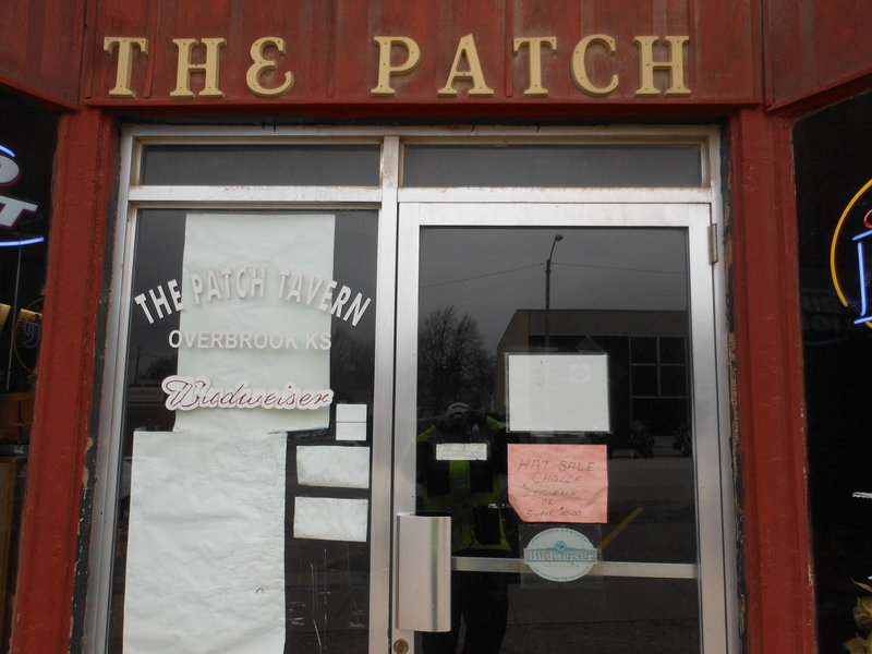 the Patch, a tavern next door that opened at 8:00.  Don't know how long they'd been in there but their cheeks were red.  Probably was the cold.